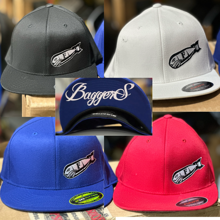 FLEX FIT HAT RED, WHITE, BLUE, BLACK