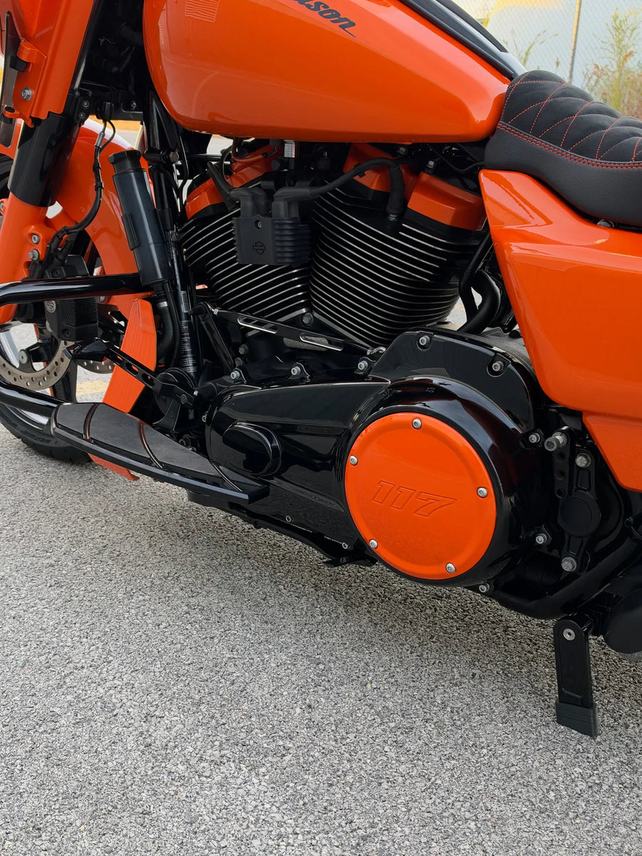 INFERNO engine with Tangelo orange parts and true dual headers