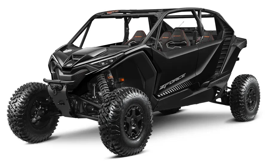 Studio shot of the black 2026 CFMOTO ZFORCE Z10-4
