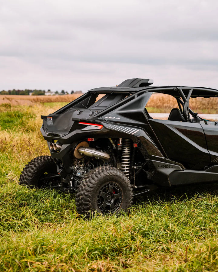 The black 2026 CFMOTO ZFORCE Z10-4 prize unit, photo 9 of 12
